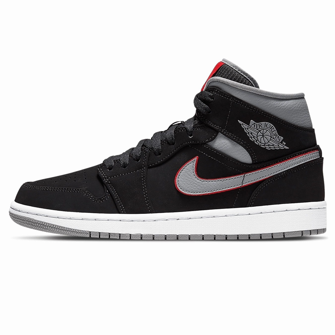Air Jordan 1 Mid 'Black Grey' Air Jordan 1 Mid versatile shoes for daily wear