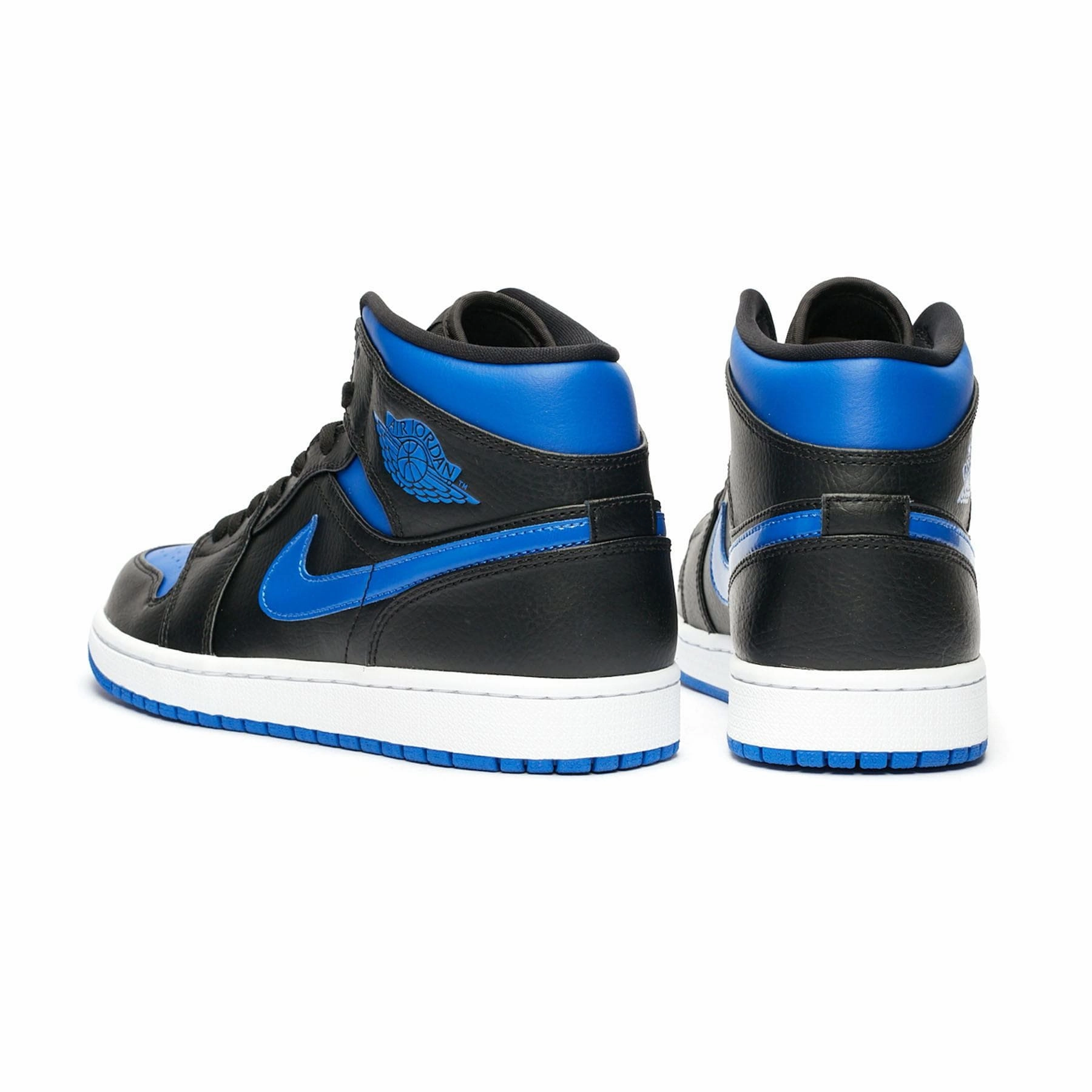 Air Jordan 1 Mid 'Black Hyper Royal' Air Jordan 1 Mid streetwear shoes