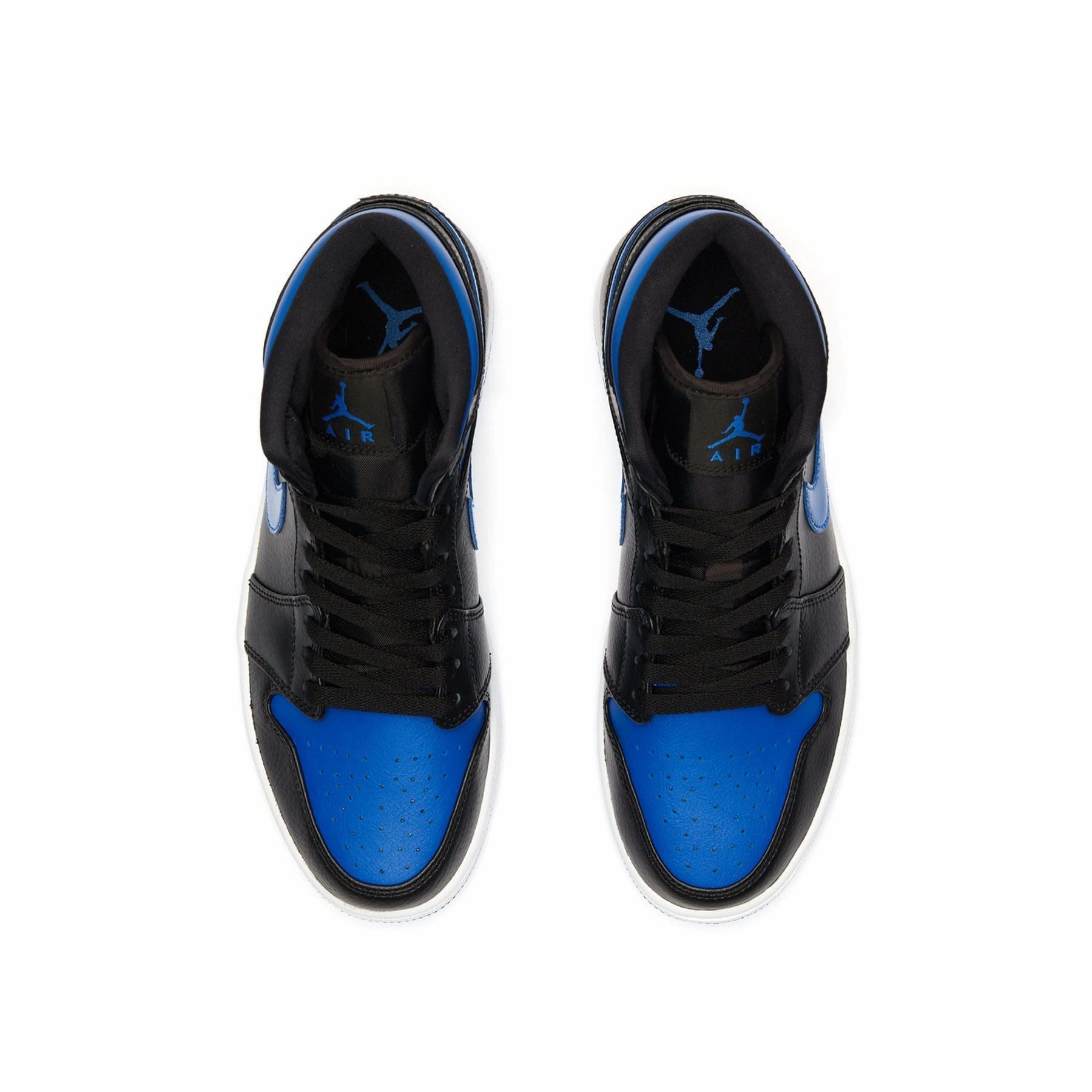 Air Jordan 1 Mid 'Black Hyper Royal' Air Jordan 1 Mid streetwear shoes