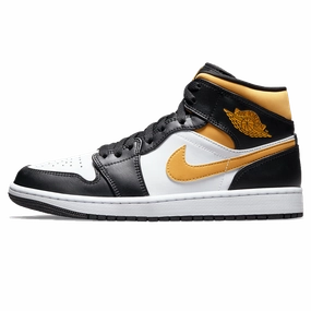 Air Jordan 1 Mid 'Black University Gold' Air Jordan 1 timeless sneakers for Jordan fans