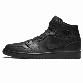 Air Jordan 1 Mid 'Black White' Air Jordan 1 sneakers with heritage court style