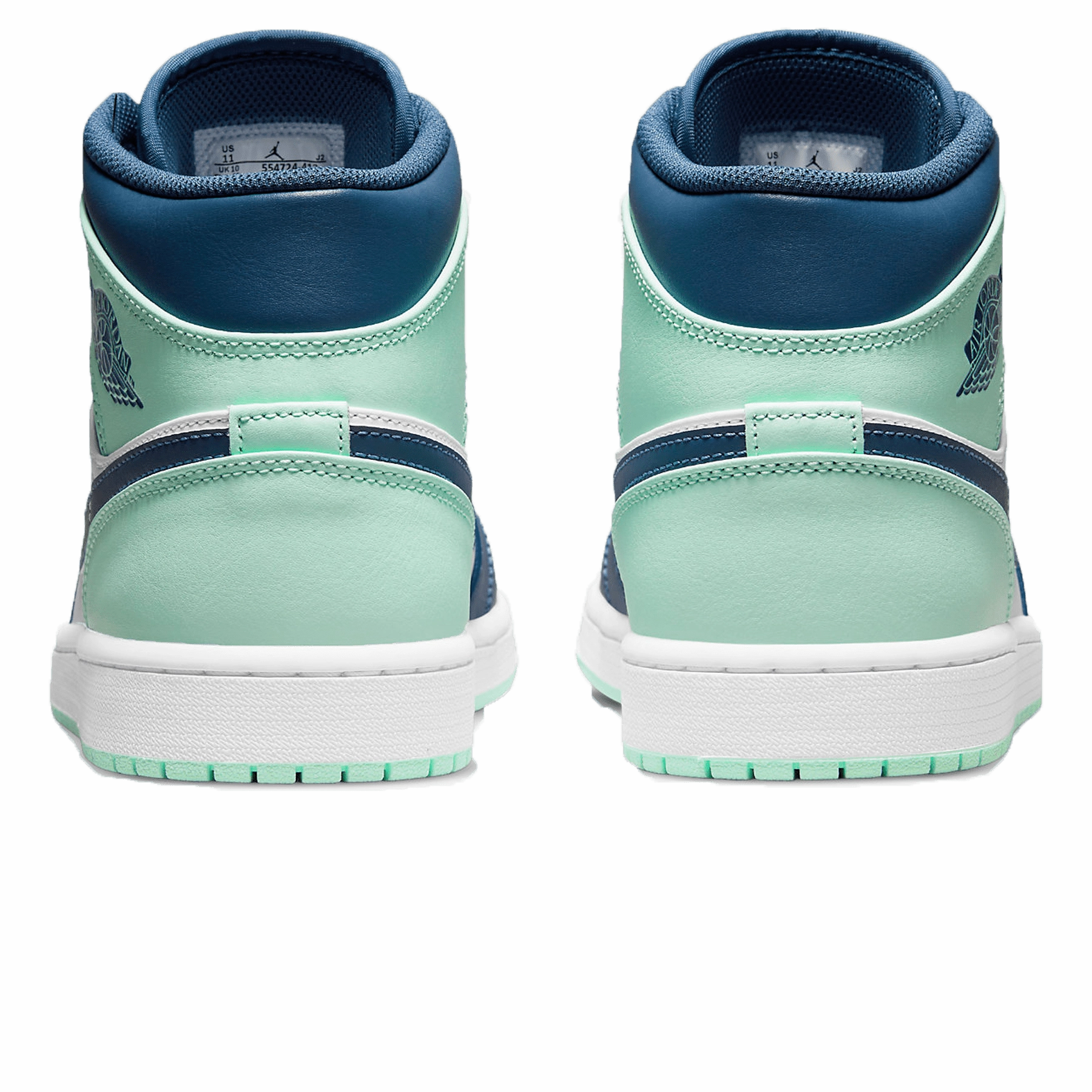 Air Jordan 1 Mid 'Blue Mint' Air Jordan 1 vintage style sneakers