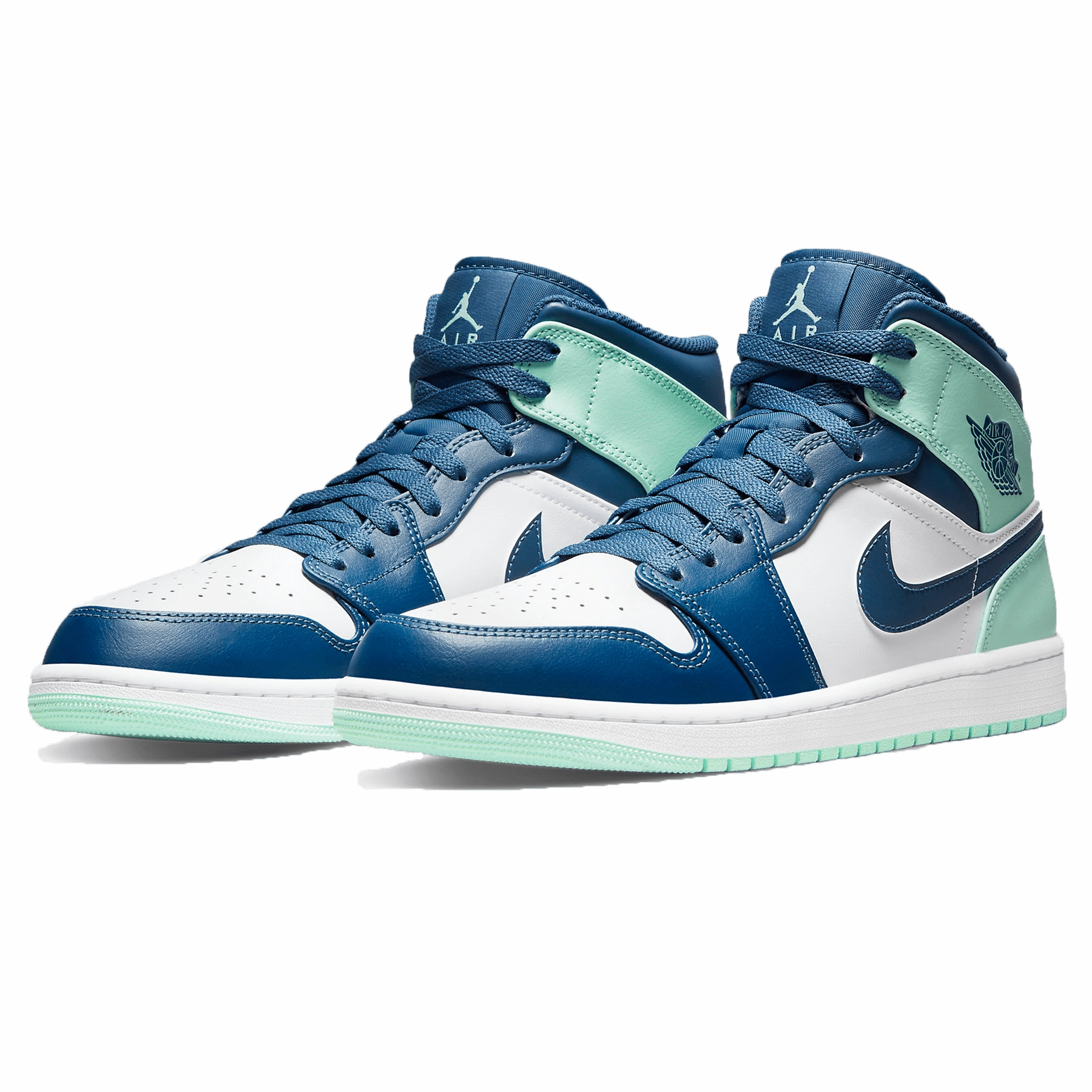 Air Jordan 1 Mid 'Blue Mint' Air Jordan 1 vintage style sneakers