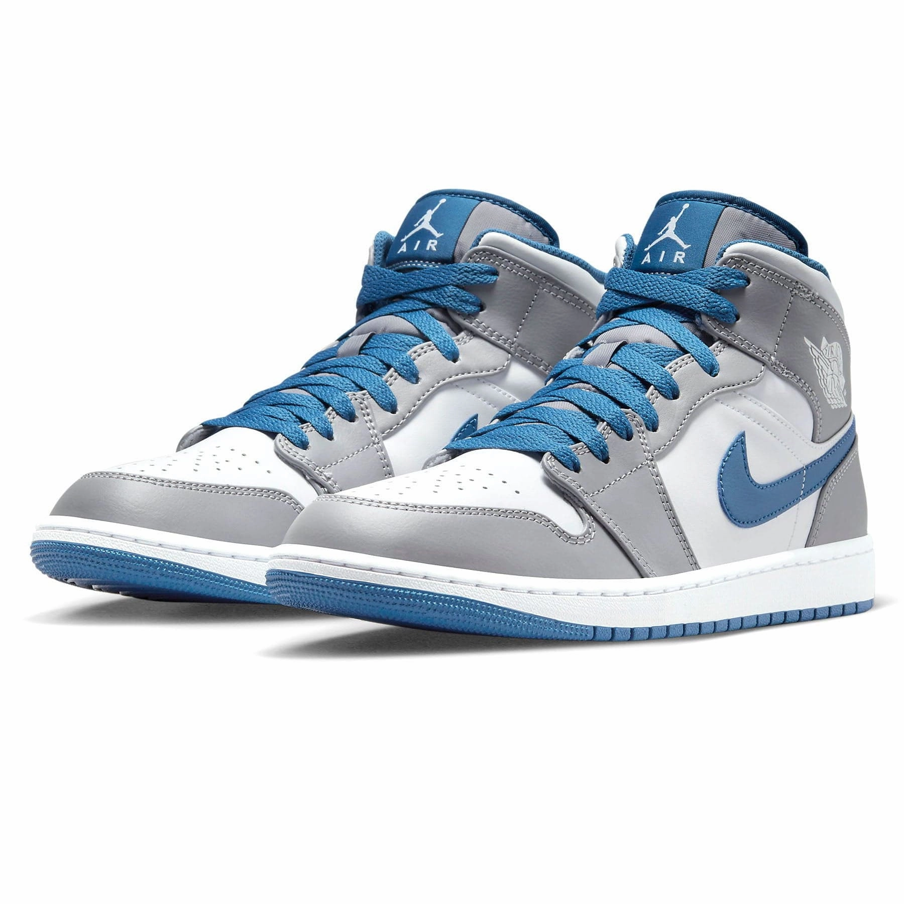 Air Jordan 1 Mid 'Cement True Blue' Air Jordan 1 Mid streetwear shoes
