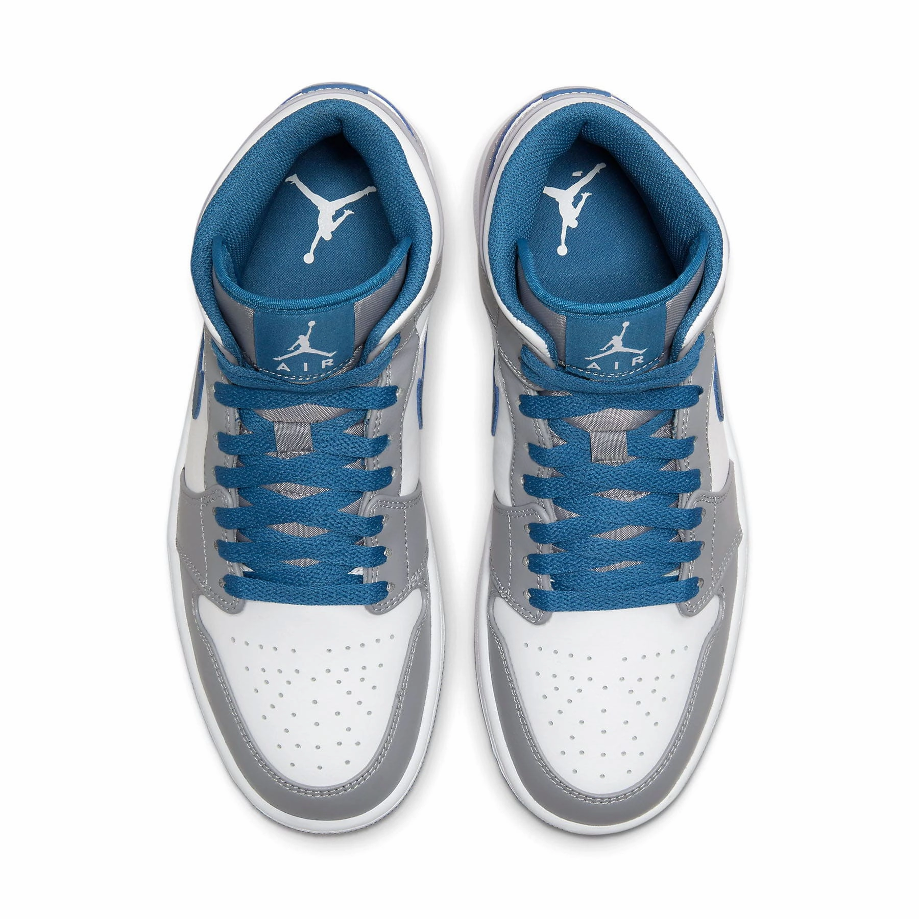 Air Jordan 1 Mid 'Cement True Blue' Air Jordan 1 Mid streetwear shoes