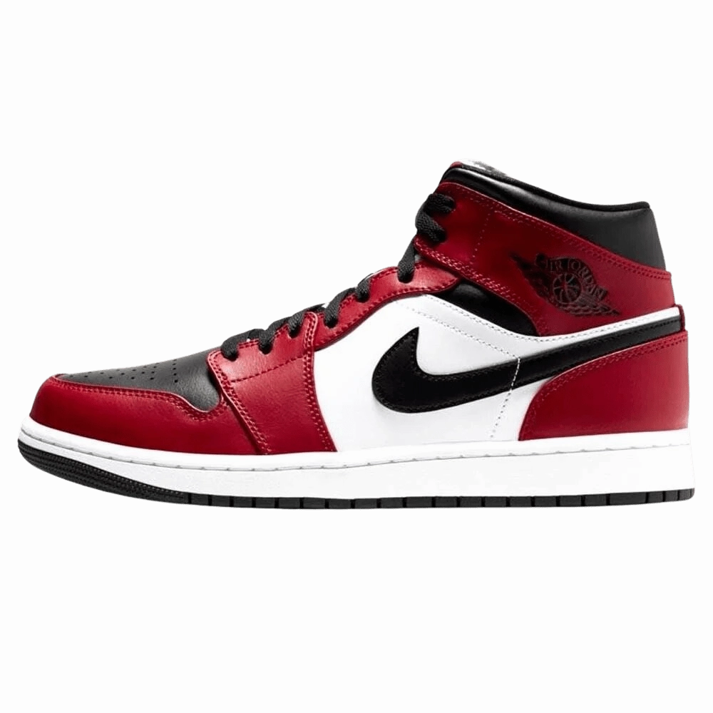 Air Jordan 1 Mid 'Chicago Black Toe' Air Jordan 1 timeless sneakers for Jordan fans