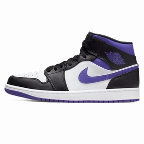 Air Jordan 1 Mid 'Dark Iris' Air Jordan 1 sneakers with heritage court style