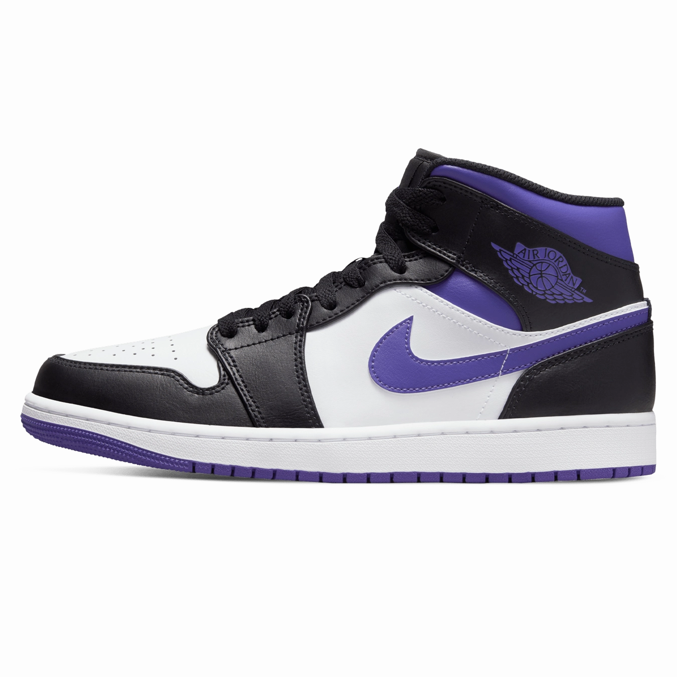 Air Jordan 1 Mid 'Dark Iris' Air Jordan 1 sneakers with heritage court style
