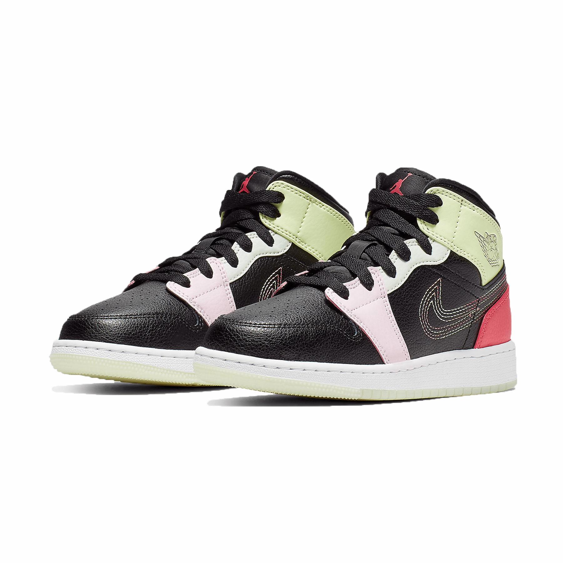 Air Jordan 1 Mid 'Glow In The Dark' Air Jordan 1 Mid streetwear shoes