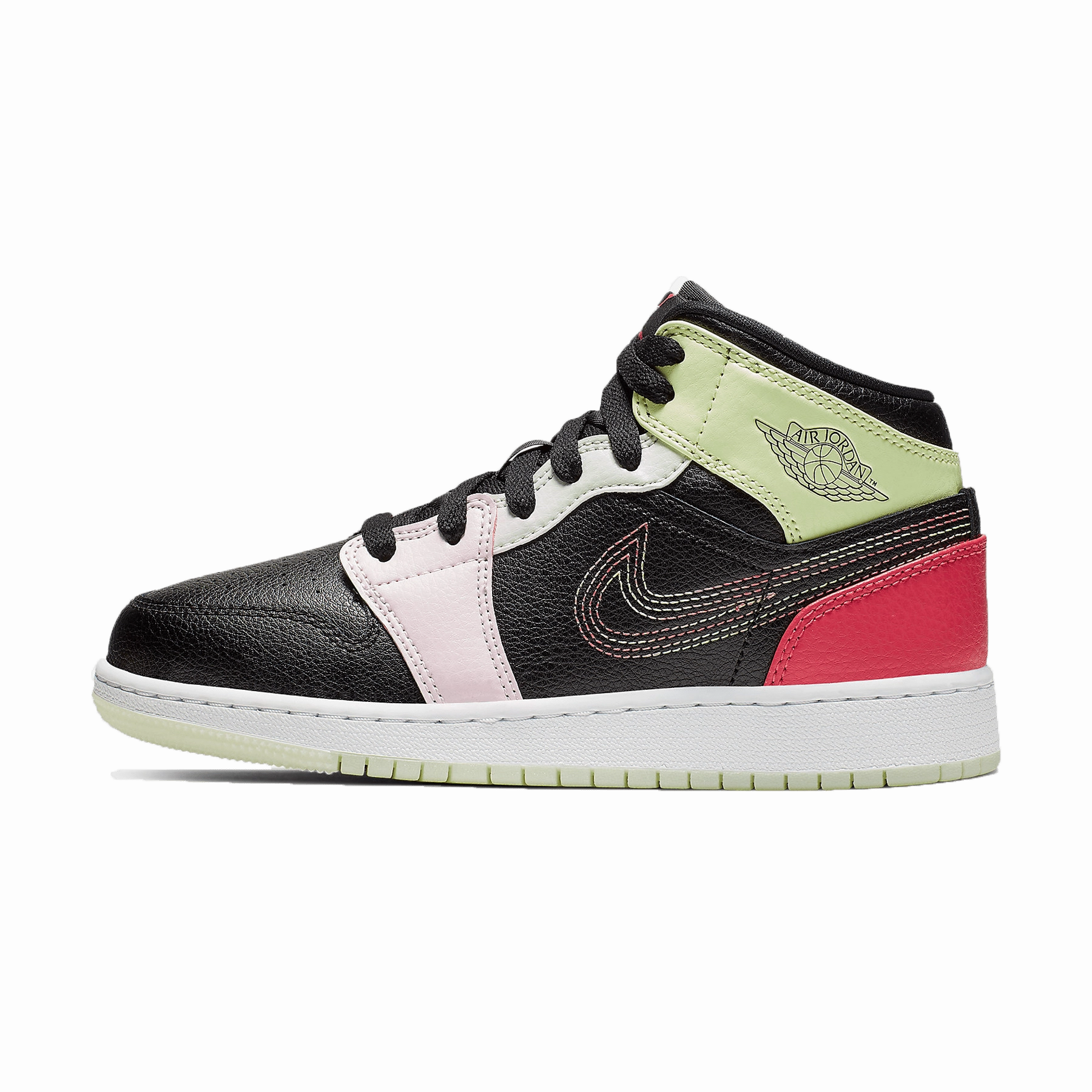 Air Jordan 1 Mid 'Glow In The Dark' Air Jordan 1 Mid versatile shoes for daily wear