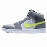 Air Jordan 1 Mid 'Gun Smoke Volt' Air Jordan 1 sneakers with heritage court style