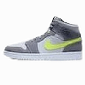 Air Jordan 1 Mid 'Gun Smoke Volt' Air Jordan 1 Mid versatile shoes for daily wear