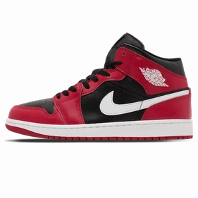 Air Jordan 1 Mid 'Gym Red Black White' Air Jordan 1 sneakers with heritage court style