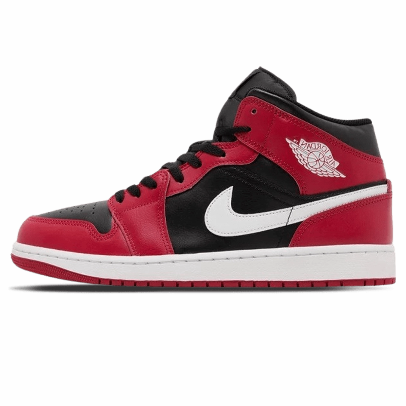 Air Jordan 1 Mid 'Gym Red Black White' Air Jordan 1 sneakers with heritage court style