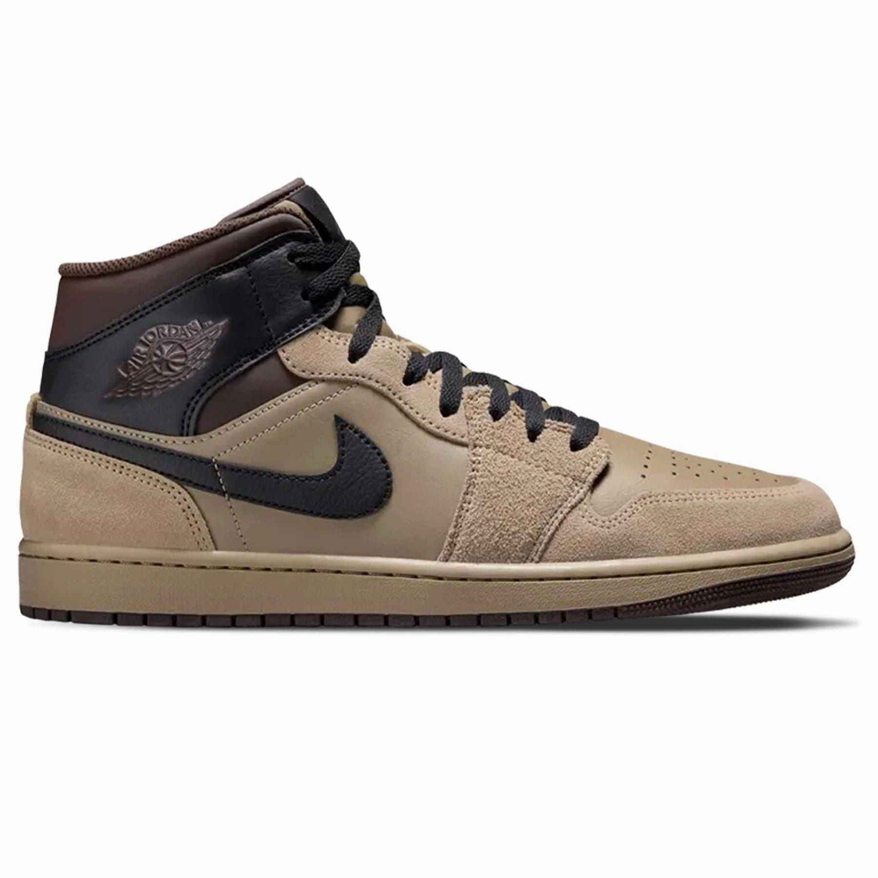 Air Jordan 1 Mid 'Khaki Black' Air Jordan 1 classic sneakers