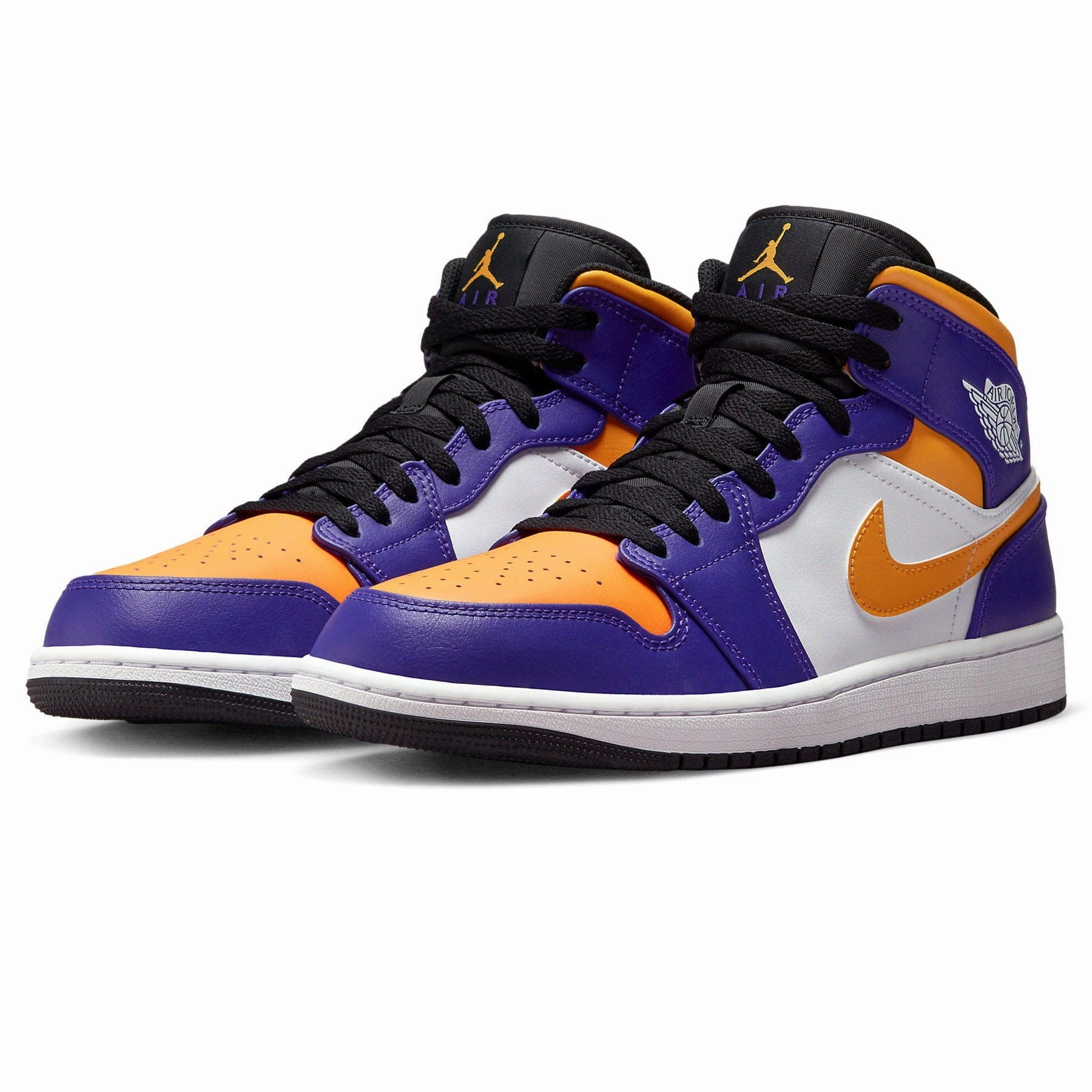Air Jordan 1 Mid 'Lakers' Air Jordan 1 vintage style sneakers