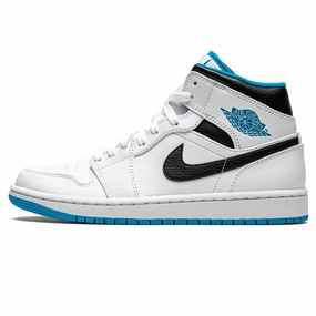 Air Jordan 1 Mid 'Laser Blue' Air Jordan 1 Mid versatile shoes for daily wear