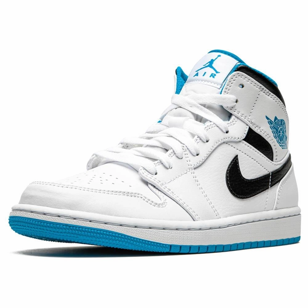 Air Jordan 1 Mid 'Laser Blue' Air Jordan 1 Mid streetwear shoes
