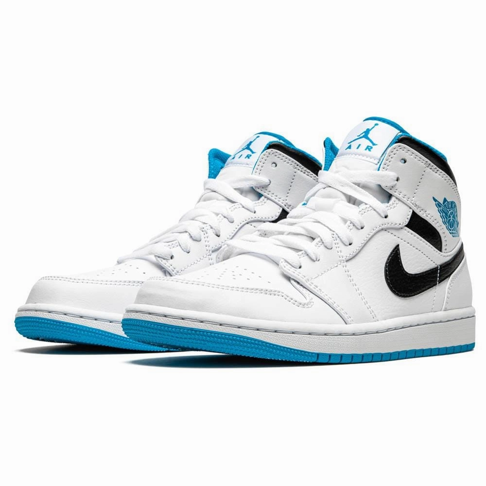 Air Jordan 1 Mid 'Laser Blue' Air Jordan 1 Mid streetwear shoes