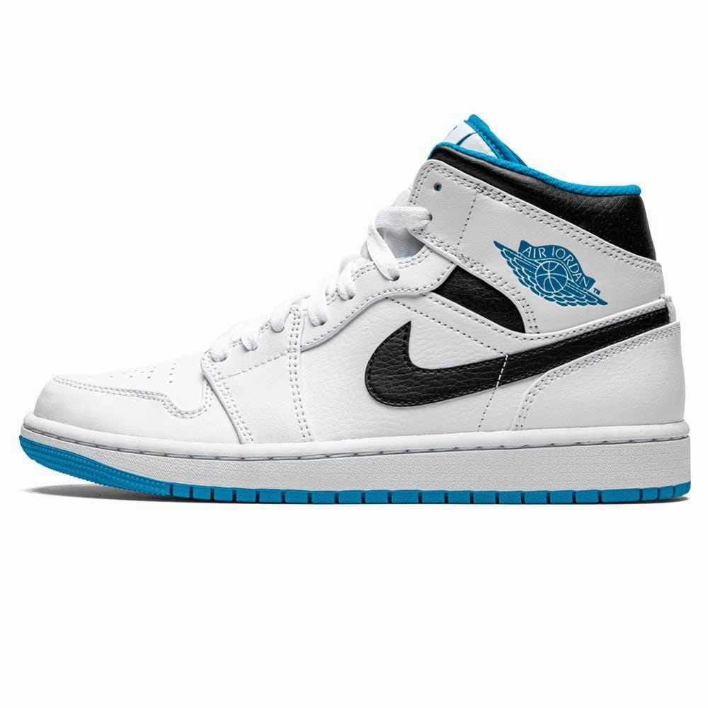 Air Jordan 1 Mid 'Laser Blue' Air Jordan 1 Mid versatile shoes for daily wear