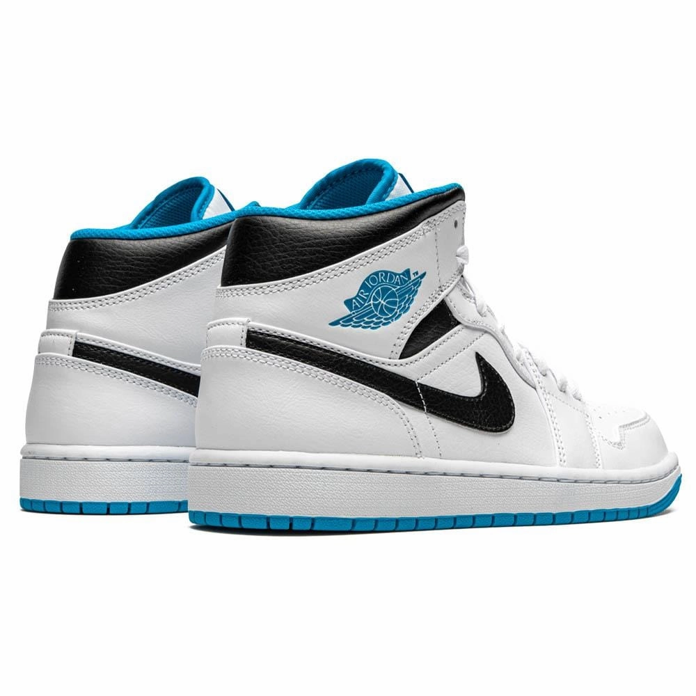 Air Jordan 1 Mid 'Laser Blue' Air Jordan 1 Mid streetwear shoes