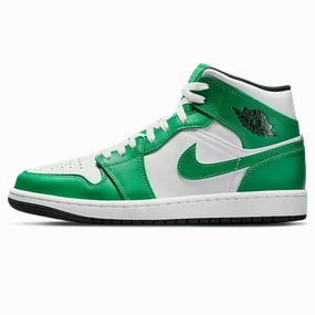 Air Jordan 1 Mid 'Lucky Green' Air Jordan 1 sneakers with heritage court style