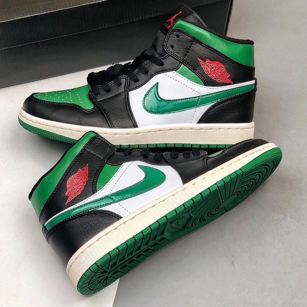 Air Jordan 1 Mid 'Pine Green' Air Jordan 1 Mid streetwear shoes