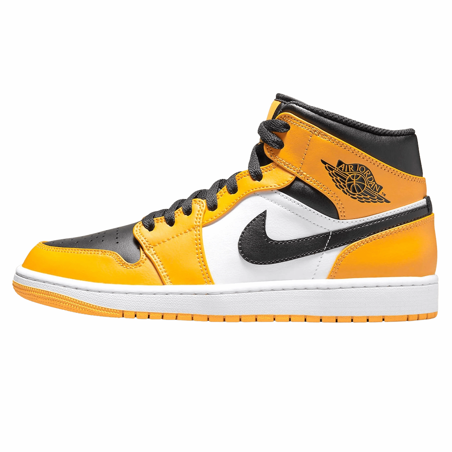 Air Jordan 1 Mid 'Reverse Yellow Toe' Air Jordan 1 timeless sneakers for Jordan fans
