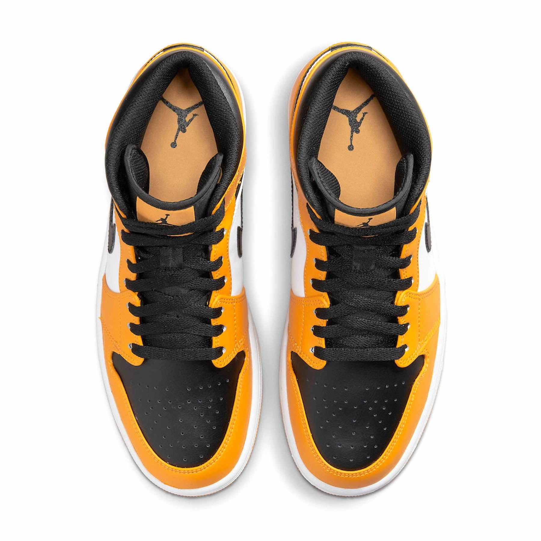 Air Jordan 1 Mid 'Reverse Yellow Toe' Air Jordan 1 vintage style sneakers