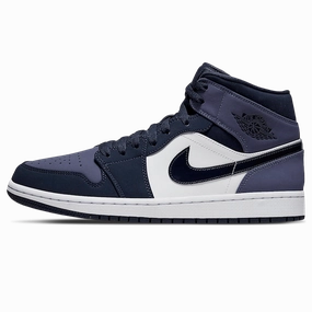 Air Jordan 1 Mid 'Sanded Purple' Air Jordan 1 sneakers with heritage court style