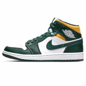 Air Jordan 1 Mid 'Sonics' 2021 Air Jordan 1 Mid versatile shoes for daily wear