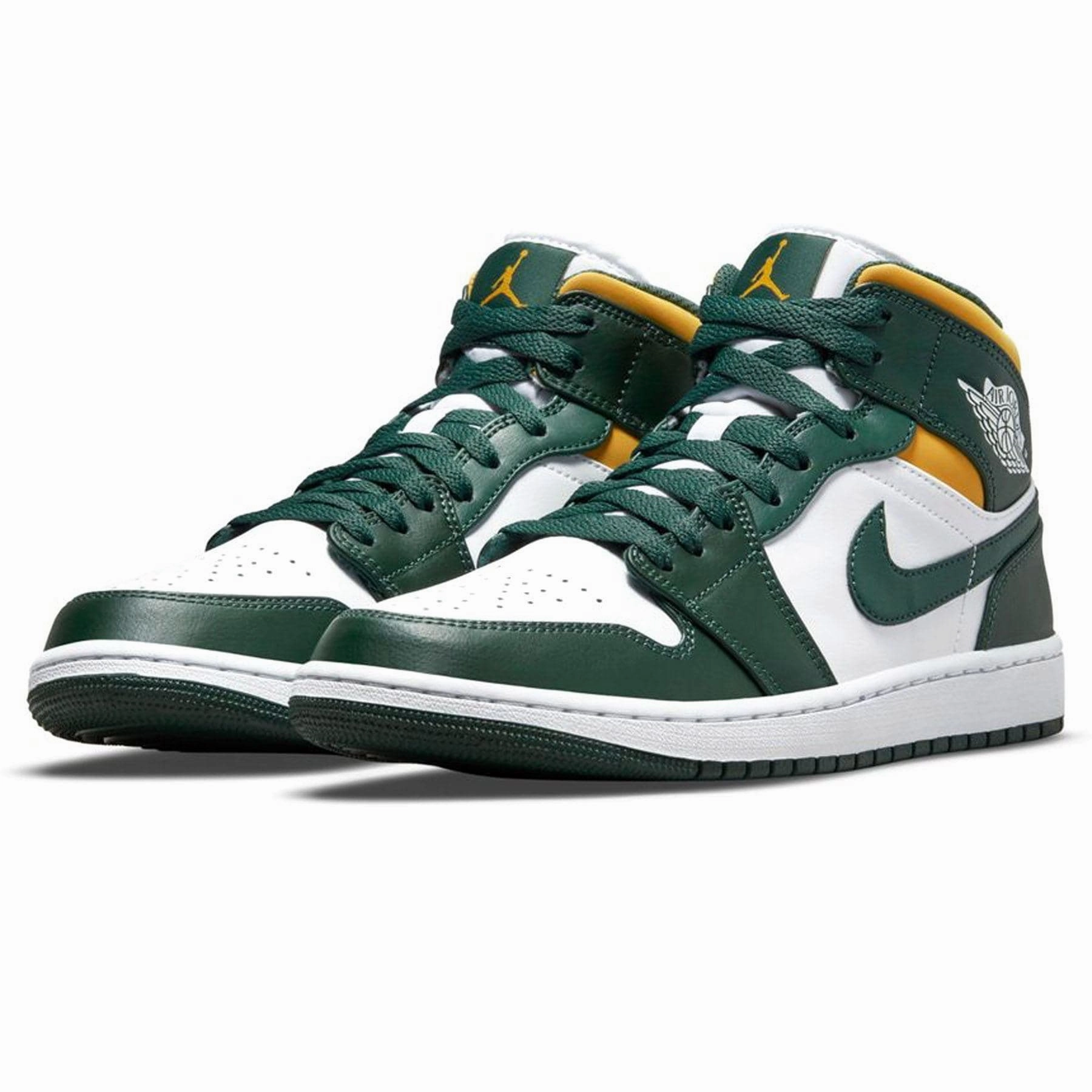 Air Jordan 1 Mid 'Sonics' 2021 Air Jordan 1 Mid streetwear shoes