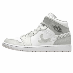 Air Jordan 1 Mid 'Swoosh Logo - Grey Camo' Air Jordan 1 timeless sneakers for Jordan fans