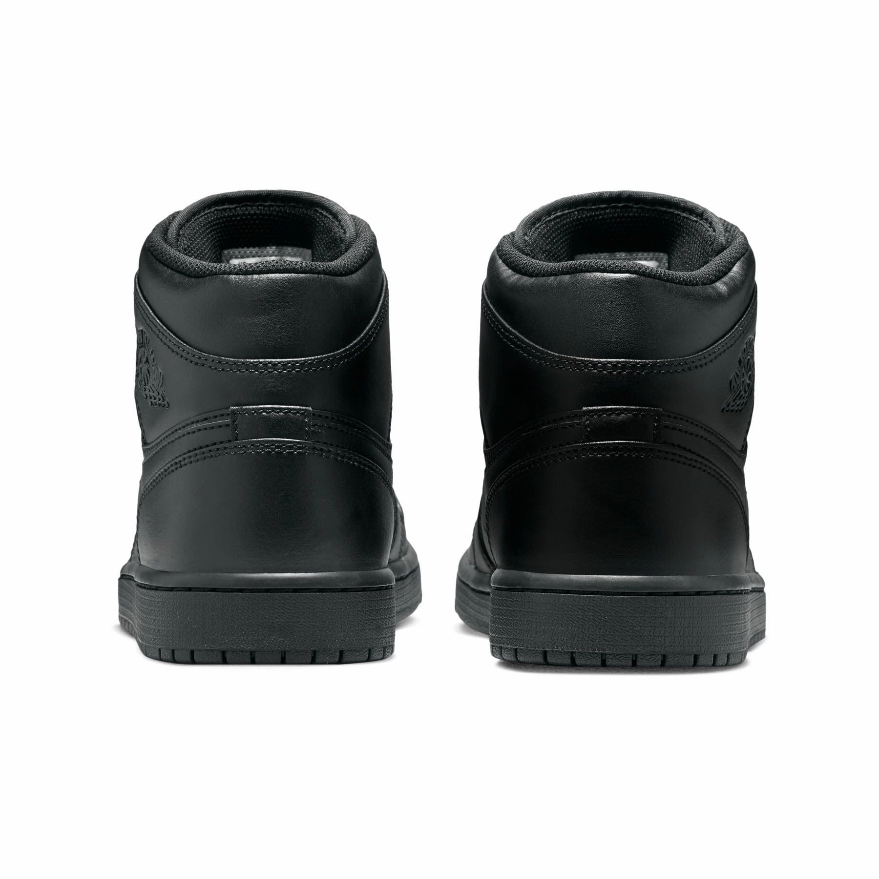 Air Jordan 1 Mid 'Triple Black' 2022 Air Jordan 1 vintage style sneakers