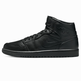 Air Jordan 1 Mid 'Triple Black' 2022 Air Jordan 1 timeless sneakers for Jordan fans