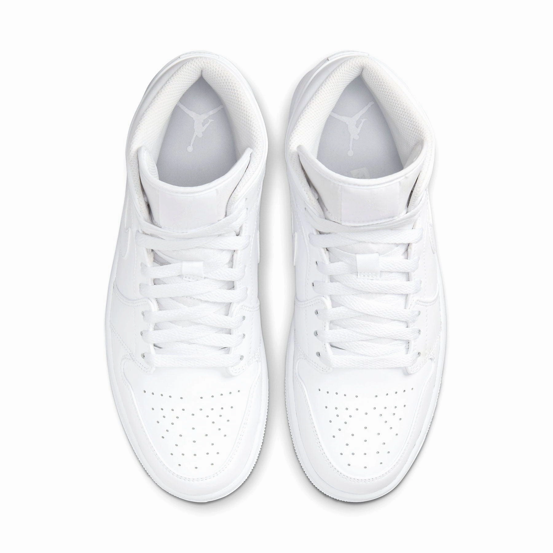 Air Jordan 1 Mid 'Triple White' 2022 Air Jordan 1 Mid streetwear shoes