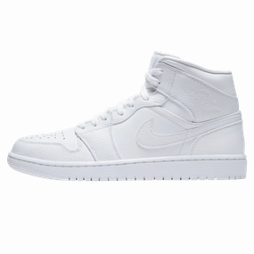 Air Jordan 1 Mid 'Triple White' Air Jordan 1 timeless sneakers for Jordan fans