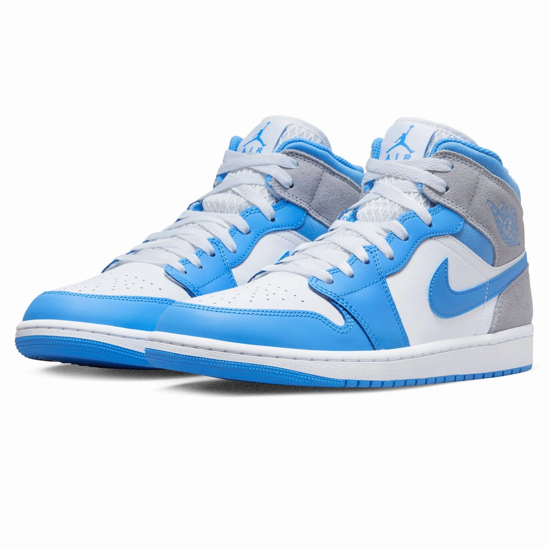 Air Jordan 1 Mid 'University Blue Grey' Air Jordan 1 vintage style sneakers