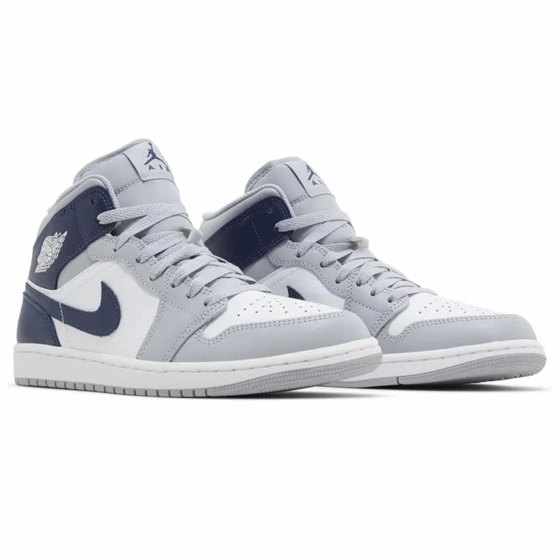 Air Jordan 1 Mid 'Wolf Grey Midnight Navy' Air Jordan 1 Mid streetwear shoes