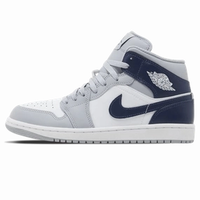 Air Jordan 1 Mid 'Wolf Grey Midnight Navy' Air Jordan 1 Mid versatile shoes for daily wear
