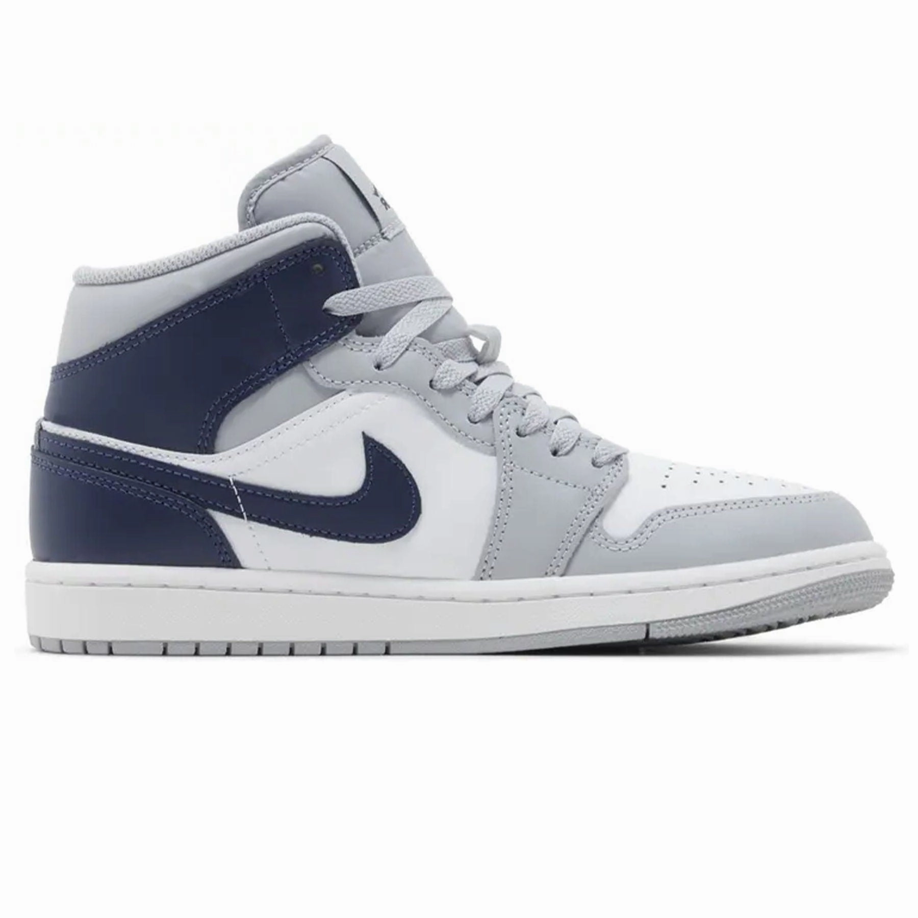 Air Jordan 1 Mid 'Wolf Grey Midnight Navy' Air Jordan 1 Mid streetwear shoes