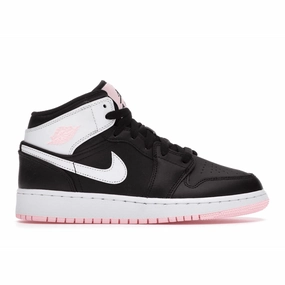 Air Jordan 1 Mid Arctic Pink Black Air Jordan 1 Mid sneakers with bold retro vibes