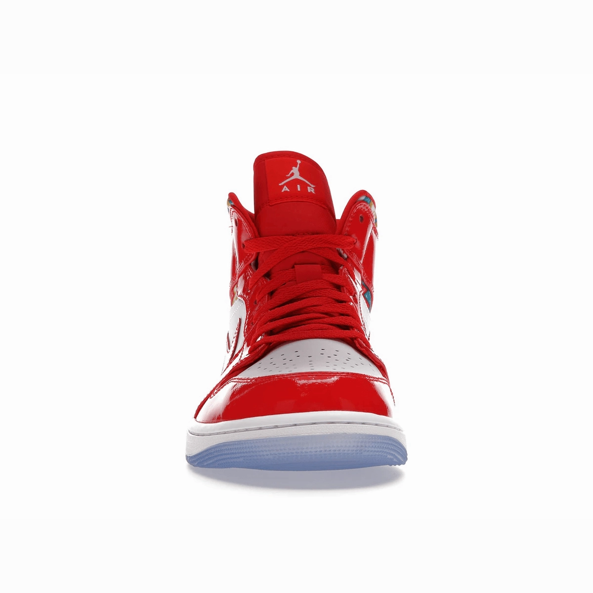 Air Jordan 1 Mid Barcelona Sweater Red Patent Air Jordan 1 Mid retro sneakers