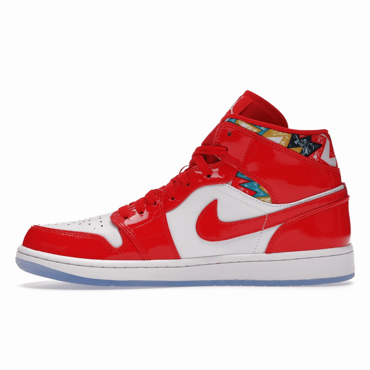 Air Jordan 1 Mid Barcelona Sweater Red Patent Air Jordan 1 Mid retro sneakers
