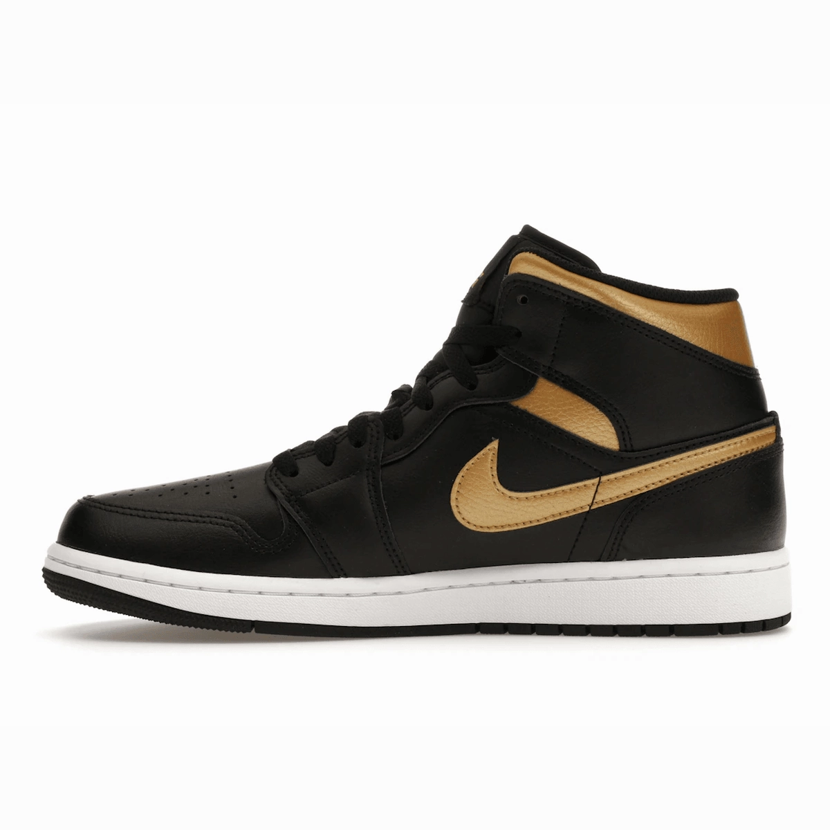 Air Jordan 1 Mid Black Metallic Gold Air Jordan 1 Mid retro sneakers
