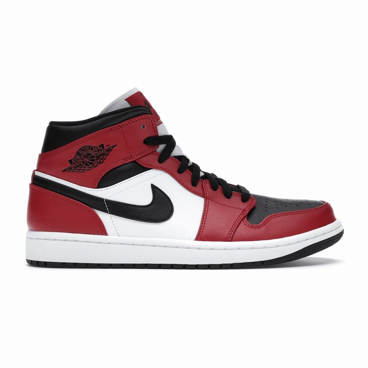 Air Jordan 1 Mid Chicago Black Toe Air Jordan 1 Mid sneakers with bold retro vibes