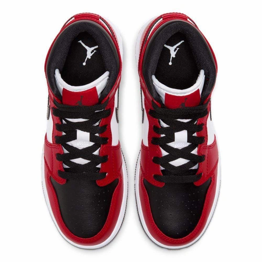 Air Jordan 1 Mid Chicago Black Toe GS Air Jordan 1 vintage style sneakers