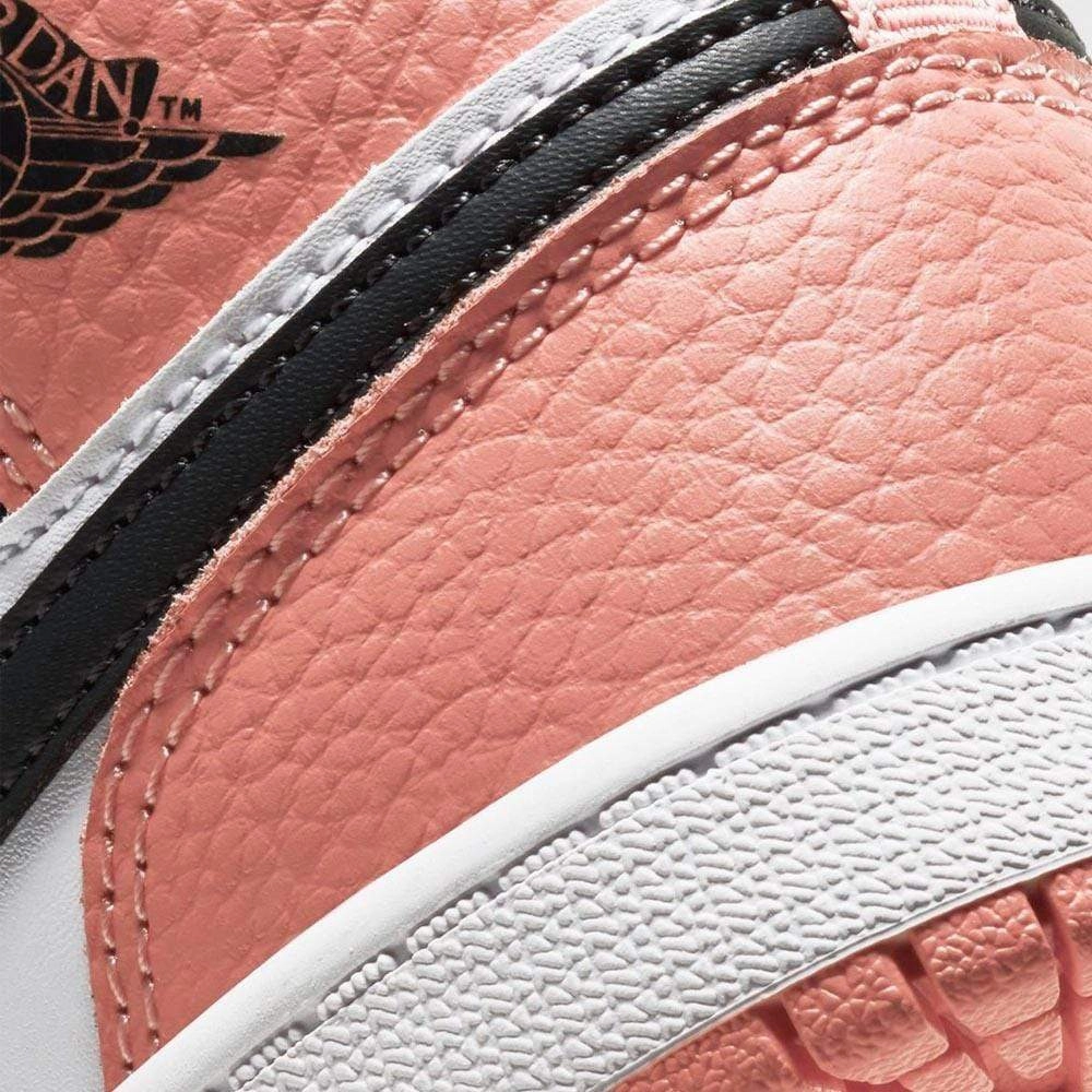 Air Jordan 1 Mid Children's 'Pink Quartz' (PS) Air Jordan 1 vintage style sneakers