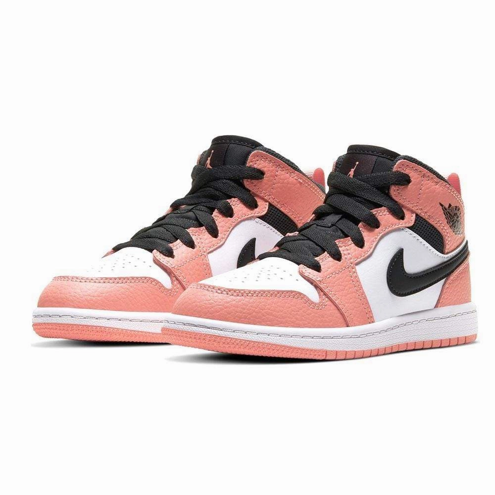 Air Jordan 1 Mid Children's 'Pink Quartz' (PS) Air Jordan 1 vintage style sneakers