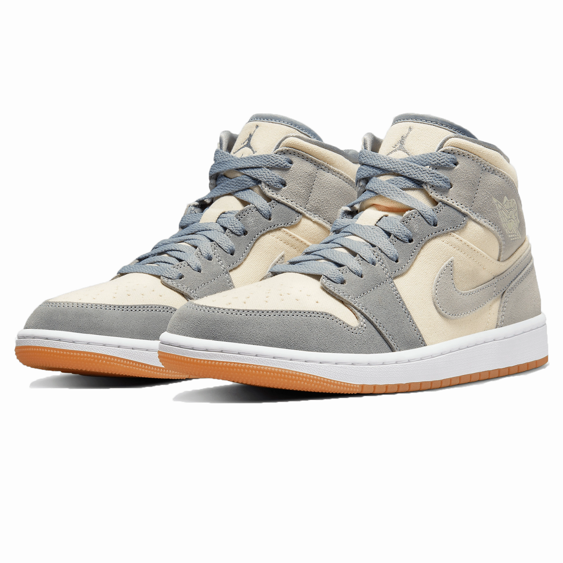 Air Jordan 1 Mid Coconut Milk Particle Grey Air Jordan 1 Mid streetwear shoes